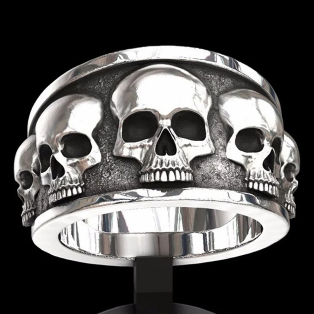 SKULL STAINLESS STEEL Ring Punk Ring Gothic